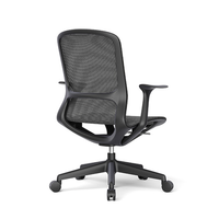 Chaise de bureau en maille réglable en hauteur, ergonomique, pivotante, à dossier moyen, pour l'école