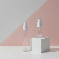 Flacon pompe sans air en plastique 5ml 10ml 15ml, emballage cosmétique pour crème et lotion de soin, flacon pulvérisateur AS pour soins personnels