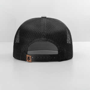 Gorras Trucker Personalizadas con Logotipo Bordado en 3D de Alta Calidad, Gorras Snapback Negras Estructuradas de 7 Paneles para Adultos, 100% Algodón, con Apliques - Product Image 5