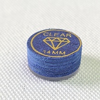 Jassinry 14mm Pool Billard Queue Conseils Diamant Bleu Couleur 6 Couches avec Pad Pigskin Cue Bâtons Conseils Billard Accessoires