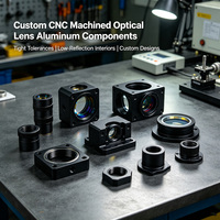 Composants de lentilles de précision en aluminium CNC pour la vision industrielle, les microscopes médicaux et les caméras de vision industrielle – Solution complète
