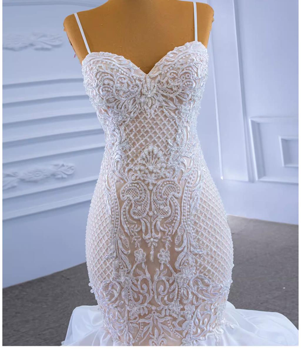 2025 New Arrival Luxury Modern Lady Mermaid Wedding Guest Dress Beautiful Modern Wedding Dress with Lace and Ruffles Decoration| Alibaba.com 2025 New Arrival Luxury Modern Lady Mermaid Wedding Guest Dress Beautiful Modern Wedding Dress with Lace and Ruffles Decoration| Alibaba.com