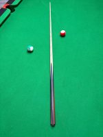 El Yapımı Yüksek Kaliteli Tek Parça Snooker Istakası, Snakewood ve Abanoz Saplı, Dişbudak Şaftlı Profesyonel Bilardo Istakası