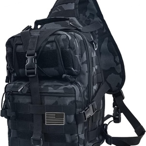 Sac de poitrine tactique pour homme en plein air, sac messager imperméable en Oxford, sac de poitrine de randonnée, sac de poitrine tactique Molle, sac à bandoulière - Product Image 6