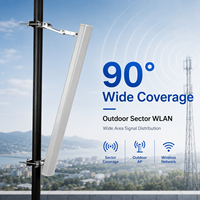 Antena Direccional MIMO de Alta Ganancia 17dBi 2.4GHz, Antena Sectorial de 90 Grados para Comunicación Inalámbrica de Estación Base