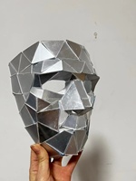 Offre Spéciale boule de miroir Disco masque Bar bal paillettes masque facial fournitures de fête Halloween miroir Cosplay masque pour hommes et femmes