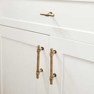 JOYLIFE French Retro Brass Drawer Pulls American European New Chinese Antique Finish Bookcase Cabinet Wardrobe <strong>Door</strong> Handles - Product Image 6