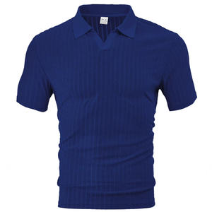 Camiseta Polo de Verano para Hombre Tk, Manga Corta, a Rayas, Transpirable, 100% Poliéster, Corte Informal - Product Image 5