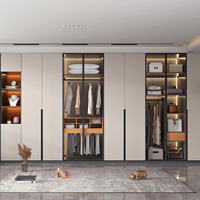 Lesso Home : Dernier design de dressing intégré en bois blanc, armoire de rangement, dressing sur mesure