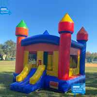 Château gonflable commercial en PVC 10x10 pieds pour enfants, structure de saut gonflable colorée, châteaux gonflables pour fêtes