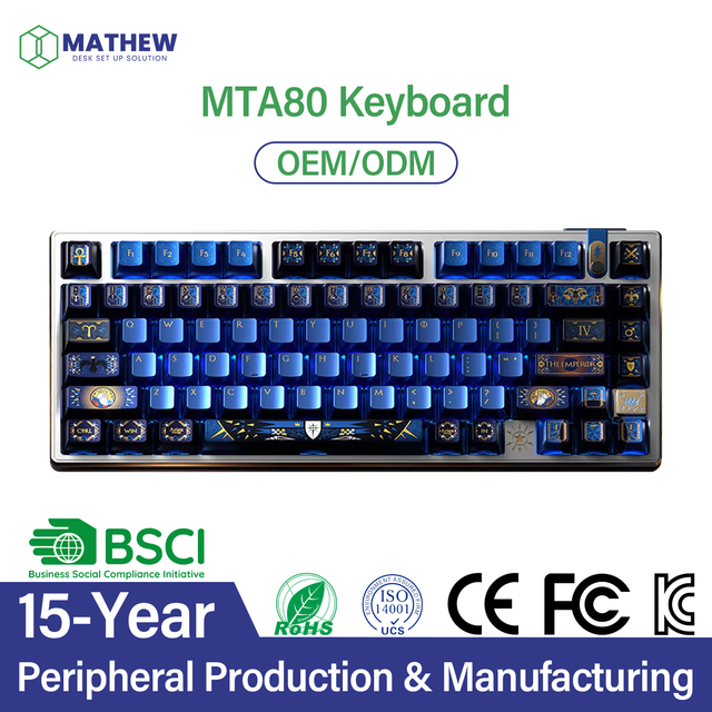 [OEM Keyboards 75%] Custom CNC Aluminum Mechanical Gaming Keyboard 8Khz High Precision High Quality with CE/FCC/EU Certified