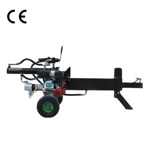 horizontal chopper machine 45 ton with lift firewood tree harvester wedge cutter vertical hydraulic valve for log splitter