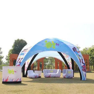 Tragbare 3*3m Werbung Langlebiges luftdichtes aufblasbares X-Zelt mit TPU-Kuppel für Show und Event