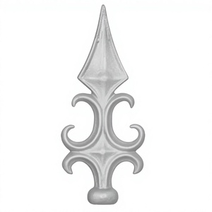 Balaji Metals – Embout décoratif architectural en acier moulé thermolaqué, pointe de lance ornementale en fer forgé pour clôture et portail de jardin - Product Image 1