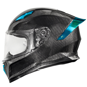 Cascos de <span class=keywords><strong>Moto</strong></span> Unisex Certificados por DOT con Forro Extraíble, <span class=keywords><strong>Casco</strong></span> de Motocicleta de Fibra de Carbono para Carreras en Carretera, <span class=keywords><strong>Casco</strong></span> Integral - Product Image 2