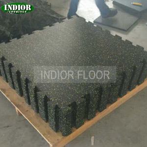 Dalles de Sol en Caoutchouc Emboîtables pour Salle de Sport 1m*1m 8mm, Souples et Colorées, Anti-Bruit, Anti-Vieillissement et Étanche, Excellent <span class=keywords><strong>Prix</strong></span> - Product Image 2