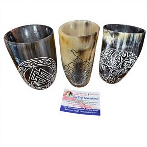 Verres à shot en corne de buffle faits à la main, durables, TAQI CRAFT, 6 à 10 pièces, pour les fêtes et les toast - Product Image 1