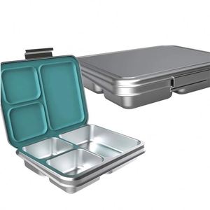 Stainless Steel Bento Box for Kids Leak-Proof Silicone Lid Compartments Dishwasher Safe Heatable Lunch Box Lunch Container - Product Image 4