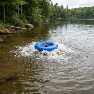 Système d'aération à source d'air pour l'amélioration de la qualité de l'eau des lacs, 2 CV, en acier inoxydable, faible bruit, économe en énergie, résistant aux intempéries, sans huile - Product Image 5