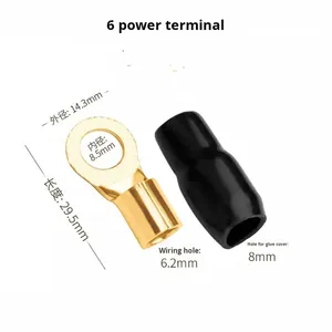 <span class=keywords><strong>Bonico</strong></span> Aleación de Zinc tipo junta tórica conector Cable de alimentación terminal de batería tipo Y pala tipo U amplificador Terminal para Audio de coche - Product Image 3