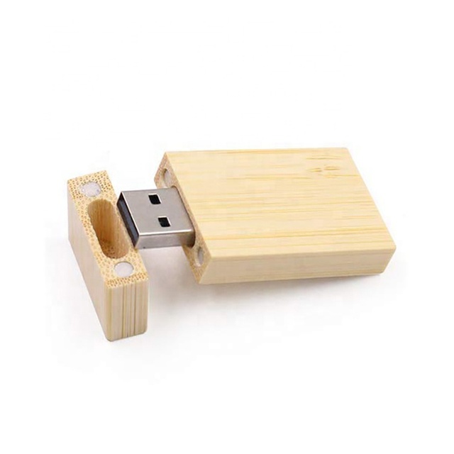 2022 EVENTS Gift Wooden USB Stick Customized Logo bamboo USB box photo chiavetta usb legno