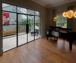 <span class=keywords><strong>Porte</strong></span> battante en verre et acier populaire pour l'<span class=keywords><strong>entrée</strong></span> principale de la maison luxe galvanisé fabriqué en Chine - Product Image 2