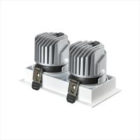 Spot encastré LED IP20 pour plafond intérieur, 12W 15W 20W 2*12W 2*15W 2*20W, anti-éblouissement profond COB, salon, bureau, hôtel