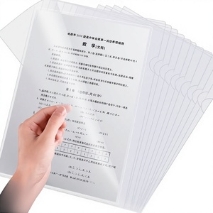 Borsa Portadocumenti Trasparente Impermeabile a Forma di <span class=keywords><strong>L</strong></span>, Formato A4, Custodia per Archivio Personalizzata - Product Image 1