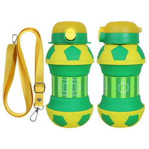 <span class=keywords><strong>Gourde</strong></span> en Silicone Pliable Pliable et Pliable pour le Football et le Football, Réutilisable pour les Enfants, le Voyage, le Sport - Product Image 2