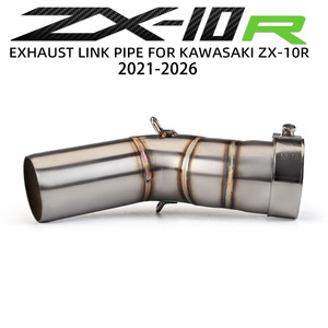 Tubo de Escape ZX10R para Kawasaki Ninja <span class=keywords><strong>ZX10RR</strong></span> ZX-10R/10RR 2021-2026, Kit de Escape para Motocicleta, Tubo Adaptador Super Racing de 51MM - Product Image 2