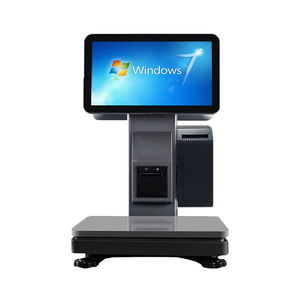 חלונות מסך כפול גודל דיגיטלי מסחרי שקילה בסיס טרי בתוספת כסף אלקטרוני בקנה מידה אלקטרוני עם מדפסת תווית - Product Image 2