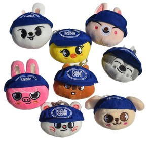 พวงกุญแจตุ๊กตาหมี Staykids KARMA ไส้ใยฝ้าย PP - ฟังกัน ลีมินโฮ ลียองฟู ฟีลิกซ์ ตุ๊กตาหมวก ตุ๊กตาขนสั้นการ์ตูน - Product Image 5