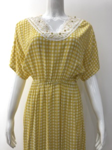 Robe longue à taille haute pour femme, vêtement en rayonne jaune, doux, vente en gros directement à l'usine, collection d'été - Product Image 3