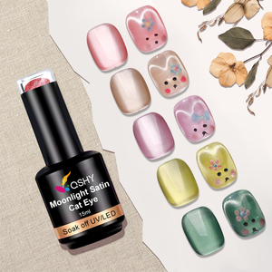 Compra al por mayor: <span class=keywords><strong>Esmalte</strong></span> magnético de ojo de gato UV LED de 15ml, gel suave en polvo ultrafino para salón de uñas - Product Image 1