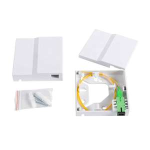 FTTH 1-Kern-Glasfaser-Frontplatte Weiß ABS-Kunststoff FTTH Roseta Optica Desktop-Glasfaser-Anschluss kasten - Product Image 2