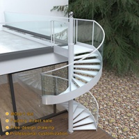 Escalier en colimaçon en verre personnalisé, escalier en colimaçon vintage, escalier en colimaçon design, escalier en colimaçon torsadé, escalier extérieur en aluminium, escalier extérieur en métal