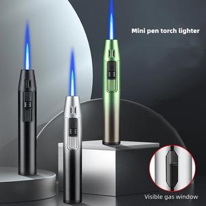 JX Mini briquet torche à gaz rechargeable au butane coupe-vent, briquet torche à flamme jet pour cigare, bougies, grils, cheminées, camping - Product Image 6