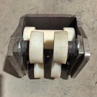 Chariot à roulettes en nylon avec supports pour roues en H, en I et rouleaux de guidage, 3/4/5 roues, pour usage en restaurant, capacité de charge élevée