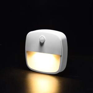 Chaoliu Modern Plastic Wall <b>Plug</b>-in Mini <b>Light</b> Sensor Bedside Corridor LED Night <b>Light</b> with White Shade - Product Image 3