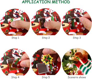 <span class=keywords><strong>Calendrier</strong></span> de compte à rebours de Noël 24 jours ornements de Noël en résine suspendus pour décorations d'arbre de Noël - Product Image 2