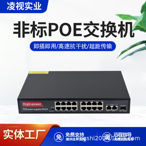 Switch de Fibra Óptica Gigabit de 19 Puertos Ling Shi, 16+3 Puertos, Fuente de Alimentación de 24V para Seguridad de Redes e Ingeniería de Edificios - Product Image 5