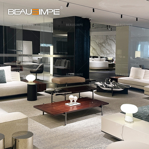 Tavolino Superquadra con piedini <span class=keywords><strong>in</strong></span> metallo rifinito piano <span class=keywords><strong>in</strong></span> <span class=keywords><strong>marmo</strong></span> impiallacciato laccato laccato centro <span class=keywords><strong>tavolo</strong></span> <span class=keywords><strong>per</strong></span> arredamento villa moderna - Product Image 5