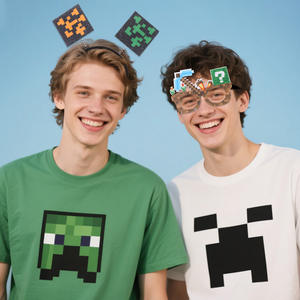 Nuevo accesorio <span class=keywords><strong>de</strong></span> juego <span class=keywords><strong>de</strong></span> píxeles con tema My World para niños, diadema <span class=keywords><strong>de</strong></span> plástico ecológica, gafas para fiesta, suministro promocional para fiestas - Product Image 2