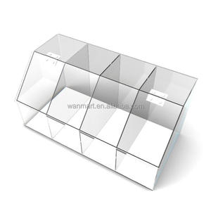 Rõ ràng Acrylic kẹo bin phân vùng thực phẩm khô hiển thị các loại gia vị container bán lẻ bánh rán Cookie bin - Product Image 6