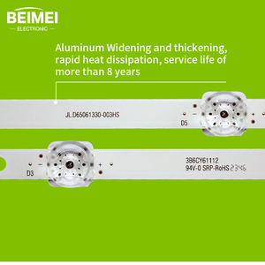 แถบ JL.D65061330-003HS ไฟ LED สำหรับทีวี HZ65A65 6LED 3V 12ชิ้น/เซ็ตสำหรับเปลี่ยนทีวี - Product Image 3
