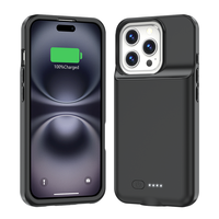 Chargeur de batterie étui batterie externe pour iPhone 16 chargeur de charge Portable étui téléphone externe Powerbank couverture de Protection du corps