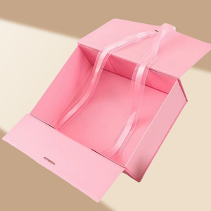 Elegant Bowknot Gift <b>Box</b> Flip-top Magnetic Closure <b>Foldable</b> Cardboard <b>Box</b> Eco-Friendly Recyclable Souvenir <b>Box</b> Matte for Candle - Product Image 4