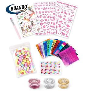 HUANUO, juguete <span class=keywords><strong>para</strong></span> niñas, <span class=keywords><strong>kit</strong></span> de tatuaje colorido DIY con pinza <span class=keywords><strong>para</strong></span> el pelo, pegatina <span class=keywords><strong>para</strong></span> uñas, juego de regalo <span class=keywords><strong>para</strong></span> juguete de fiesta - Product Image 5