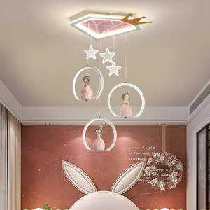 <span class=keywords><strong>Lampadario</strong></span> a Soffitto a Forma di Principessa Cartoonesca, Lampada a Sospensione per <span class=keywords><strong>Cameretta</strong></span> Bambini, Lampada da Soffitto per Ragazze e Ragazzi - Product Image 1