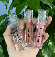 Gloss à lèvres brillant avec logo personnalisé, longue durée, imperméable, nacré, gloss à lèvres liquide, marque privée, rouges à lèvres liquides